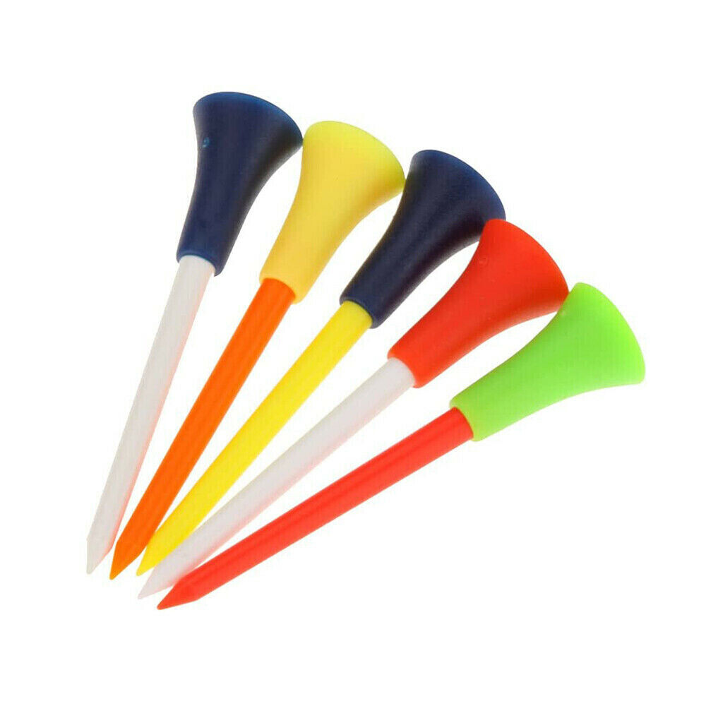 110Pcs Plastic & Rubber Cushion Top Golf Tees 83mm High Quality Fast Dispatch