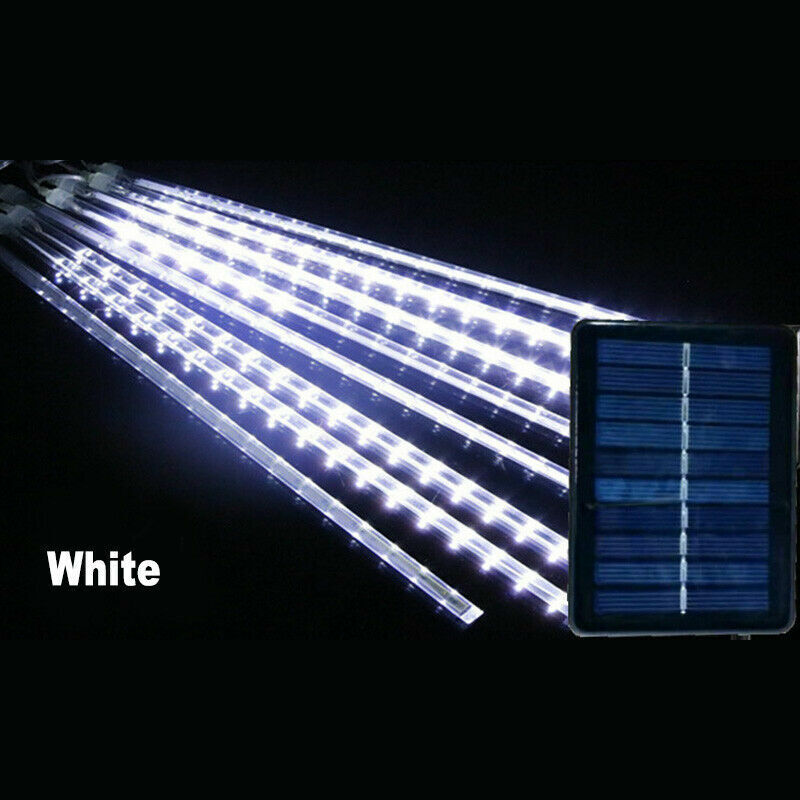 288LED Solar String Light Meteor Shower Rain Tree Flowing Lighting XMAS Party