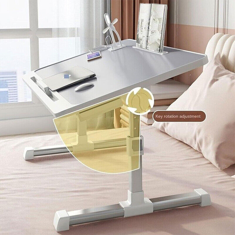 Laptop Bed Tray Desk Adjustable Table Sofa Sit Stand Desktop Computer Stand Fan
