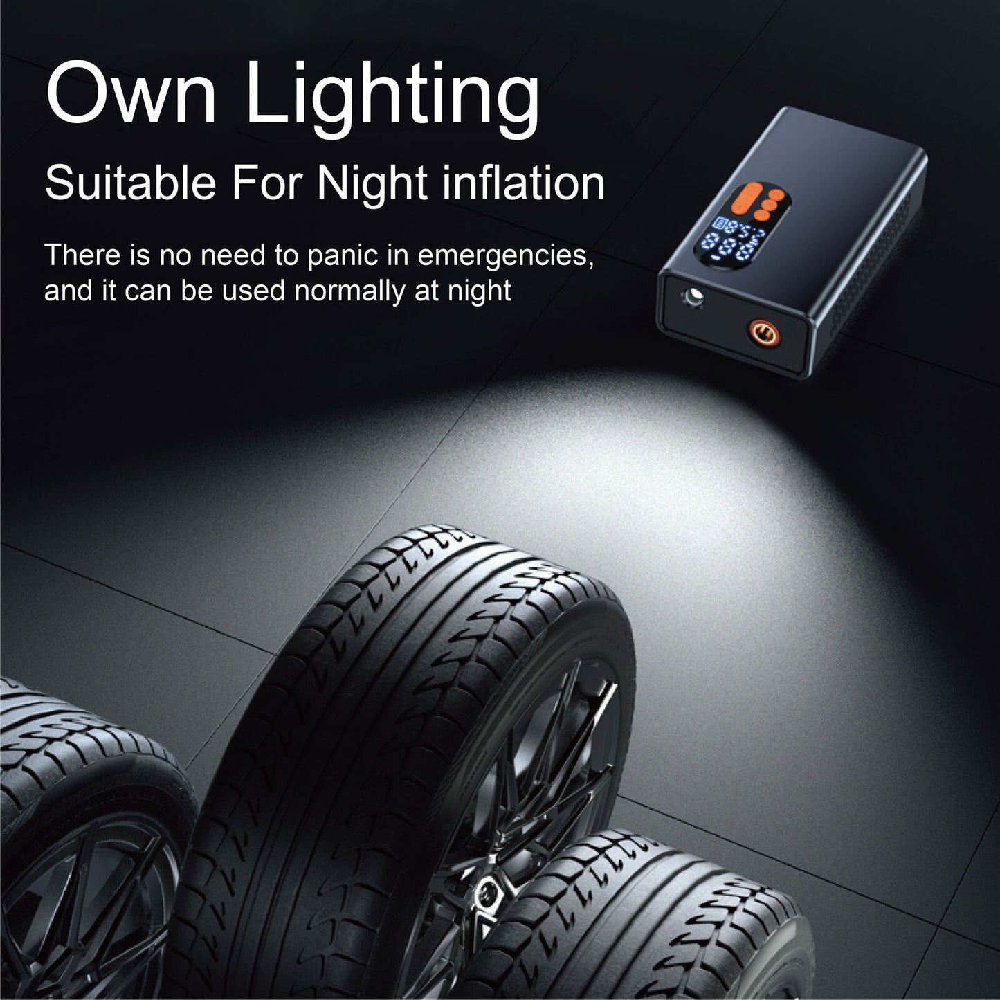 Digital Car Tyre Inflator Pump 12V Mini Portable Auto Air Compressor Bike