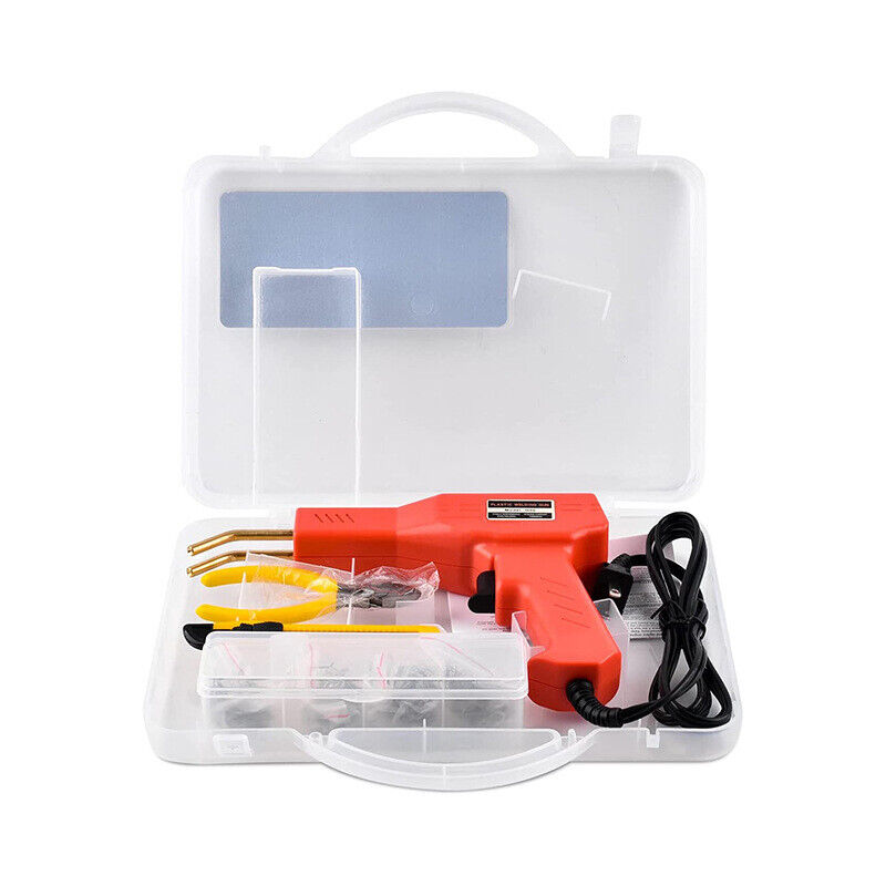 Plastic Welder Garage Tool Hot Staple Staplers Bumper Repair Welding Machine Kit