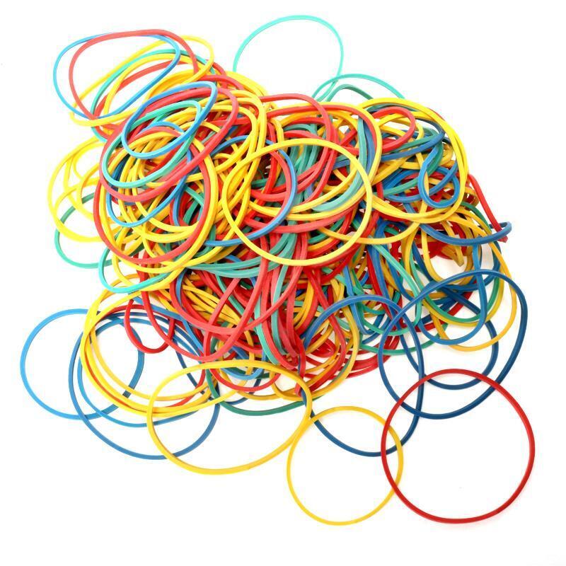 Rubber Bands Assorted Colour 100g