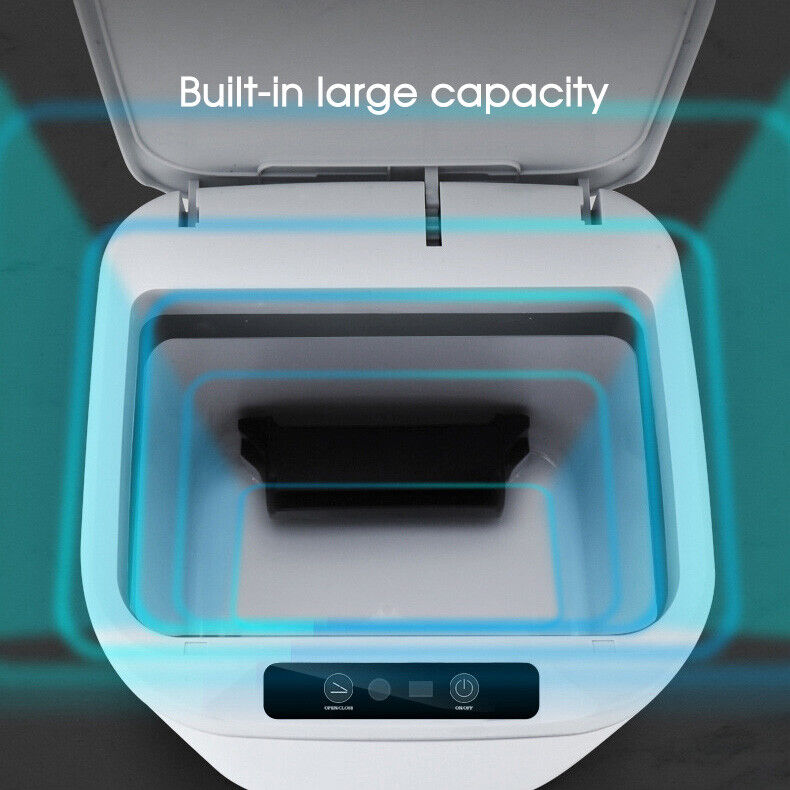 12-18L Smart Trash Bin Automatic Motion Sensor Rubbish Waste Bin Basket Toilet