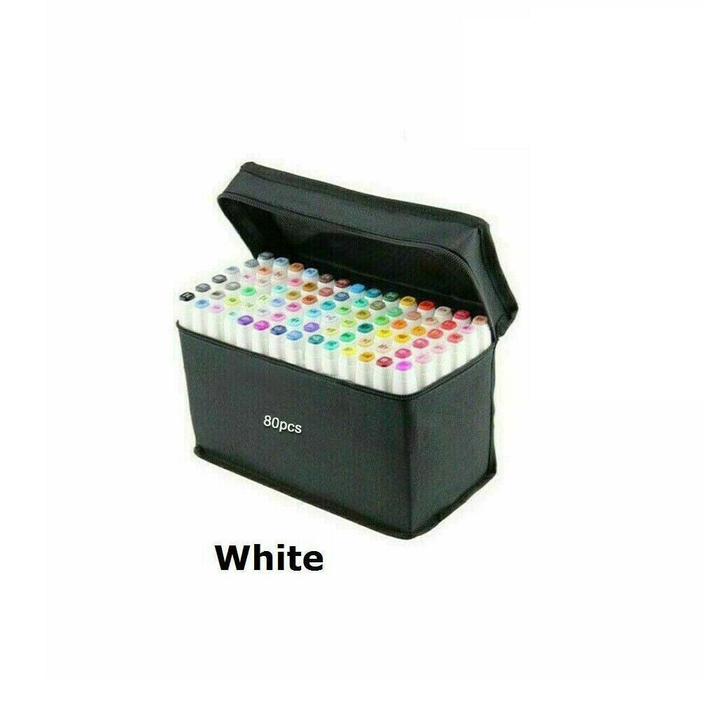80PCS Marker Pen Set Dual Heads Graphic Artist Craft Sketch TOUCH Markers