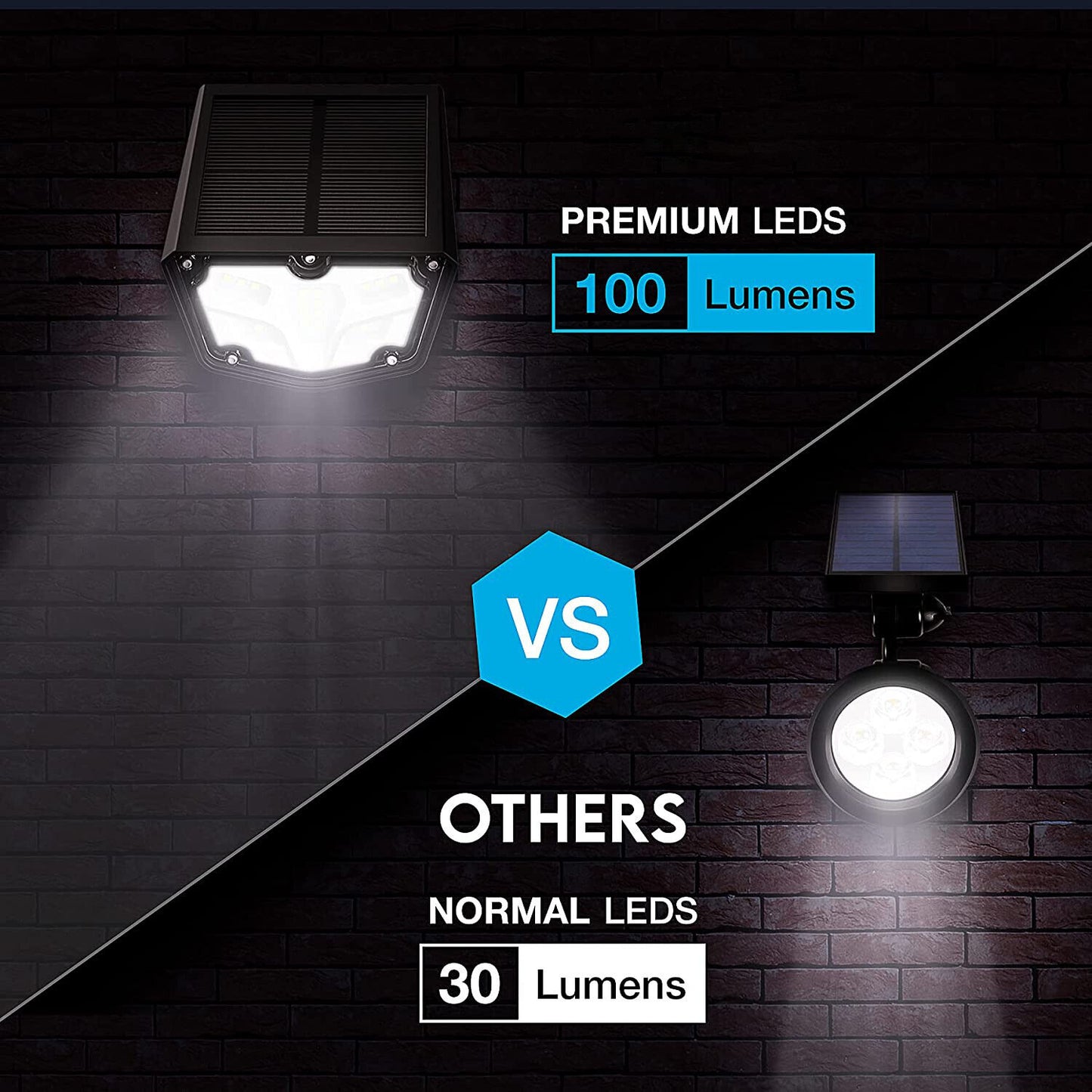Solar buried lamp projection lamp LED outdoor landscape garden wall lamp