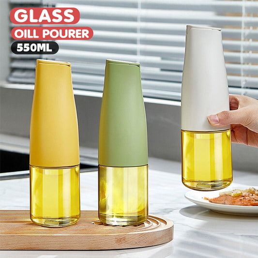 Glass Oil Pot Automatic Opening And Closing Oil Pot Large Capacity Kitchen Soy