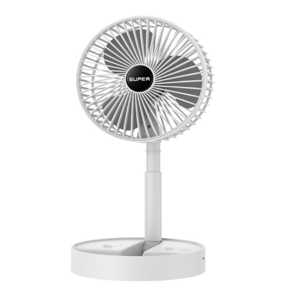 Telescopi Portable Floor Fan 3 Speeds USB Foldable Fan
