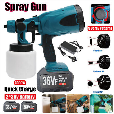 Cordless High Pressure Spray Gun Airless Paint Sprayer For 36V Battery