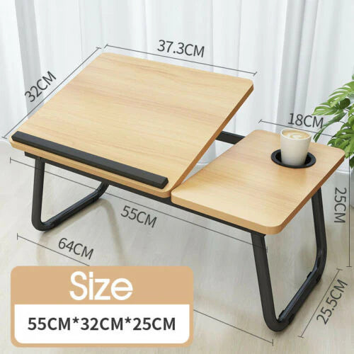 FOLDABLE LAPTOP STAND DESK TABLE TRAY BED STUDY PORTABLE ADJUSTABLE