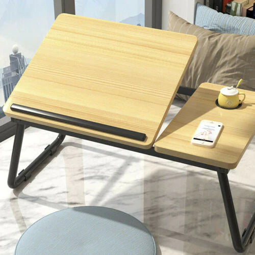 FOLDABLE LAPTOP STAND DESK TABLE TRAY BED STUDY PORTABLE ADJUSTABLE