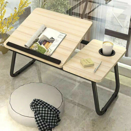 FOLDABLE LAPTOP STAND DESK TABLE TRAY BED STUDY PORTABLE ADJUSTABLE