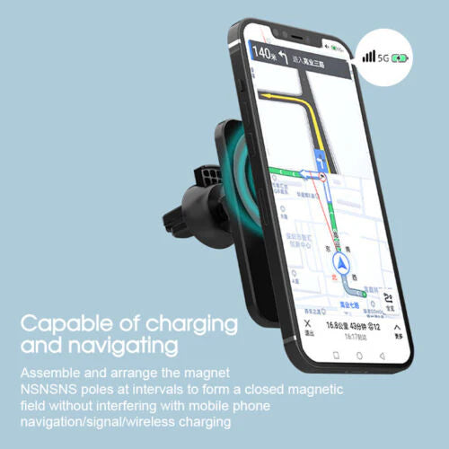MAGNETIC WIRELESS CHARGER CAR HOLDER WIRELESS MOUNT FOR IPHONE 13 14 PRO MAX