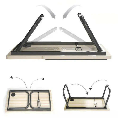 FOLDABLE LAPTOP STAND DESK TABLE TRAY BED STUDY PORTABLE ADJUSTABLE