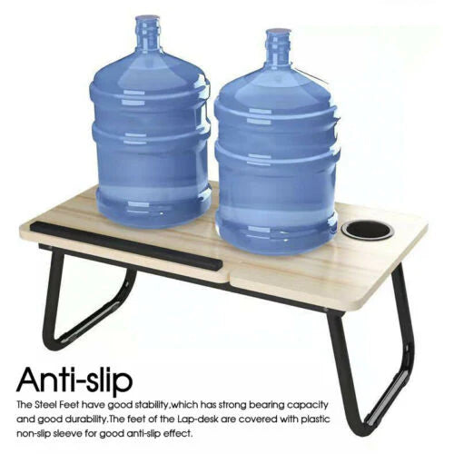 FOLDABLE LAPTOP STAND DESK TABLE TRAY BED STUDY PORTABLE ADJUSTABLE