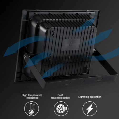 LED Solar Light Street Flood Sensor Remote Outdoor Garden Security Lamp