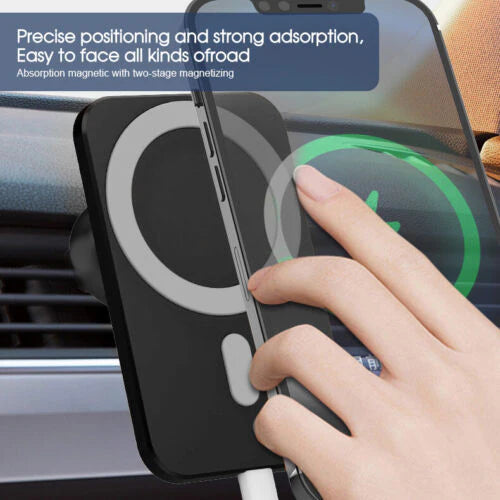 MAGNETIC WIRELESS CHARGER CAR HOLDER WIRELESS MOUNT FOR IPHONE 13 14 PRO MAX