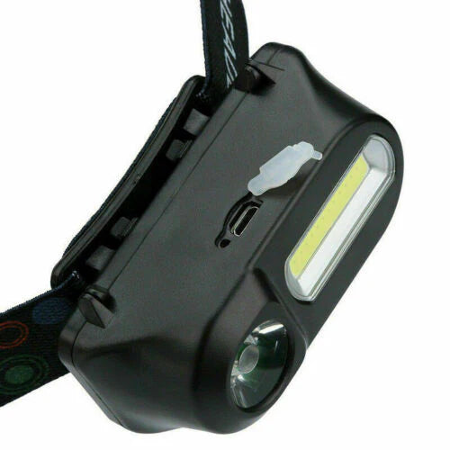 SUPER BRIGHT WATERPROOF HEAD TORCH HEADLIGHT LED USB RECHARGEABLE HEADLAMP