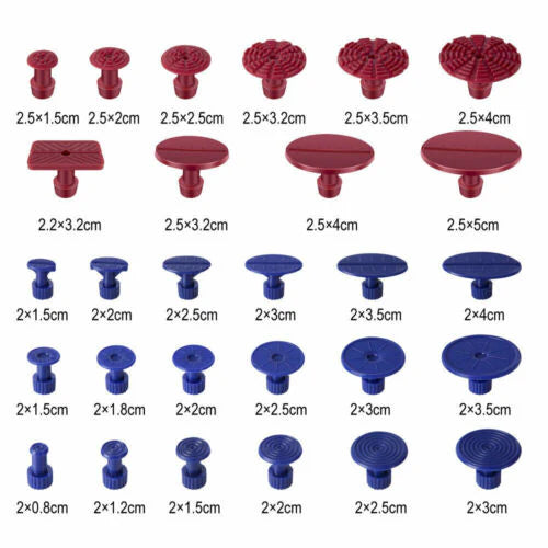 57X DENT PULLER CAR AUTO BODY REPAIR TOOL HAIL REMOVAL LIFTER TABS KIT