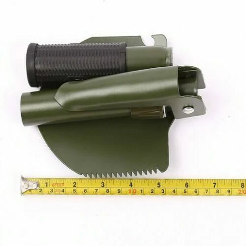 OUTDOOR SURVIVAL FOLDABLE SHOVEL SPADE GARDEN CAMPING HIKING CAMP COMPASS