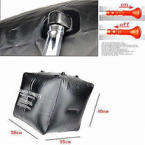 40L Solar Heater Camping Tent Outdoor Water Pipe Portable Camping Hiking Travel