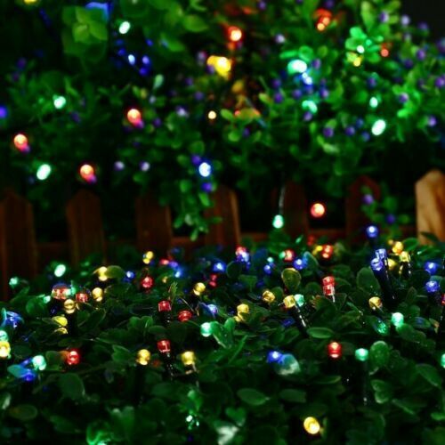 Solar Fairy String Lights 100/200/500 LED Outdoor Garden Christmas Party Decor