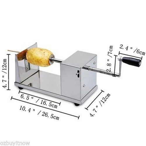 Stainless Steel Spiral Potato Carrot Twister / Slicer Cutter