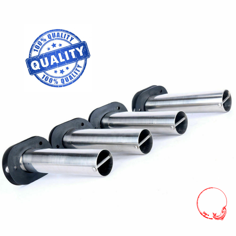 304 Marine Grade Stainless Steel Flush Mount 30 Degree Fishing Rod Holders