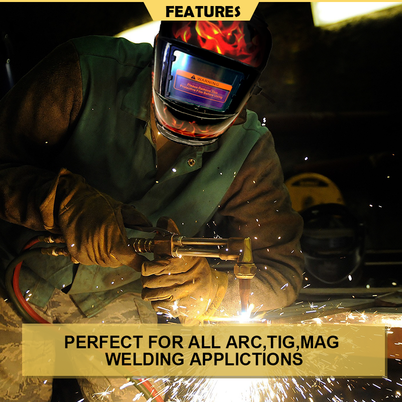 Pro Solar Power Auto Darkening Welding Helmet Arc Tig Mask Skull