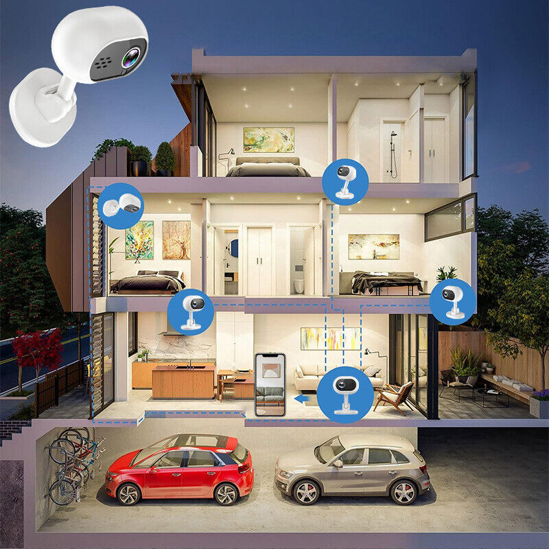 A4 Wifi Smart Camera AI Smart Tracking Two Way Talk Night Vision Baby Monitor