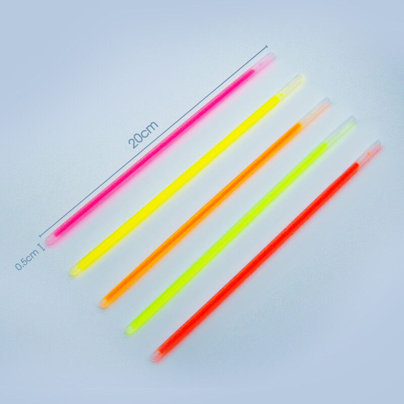 100Pcs Mixed color glow sticks party glowsticks bracelets light glow in the dark
