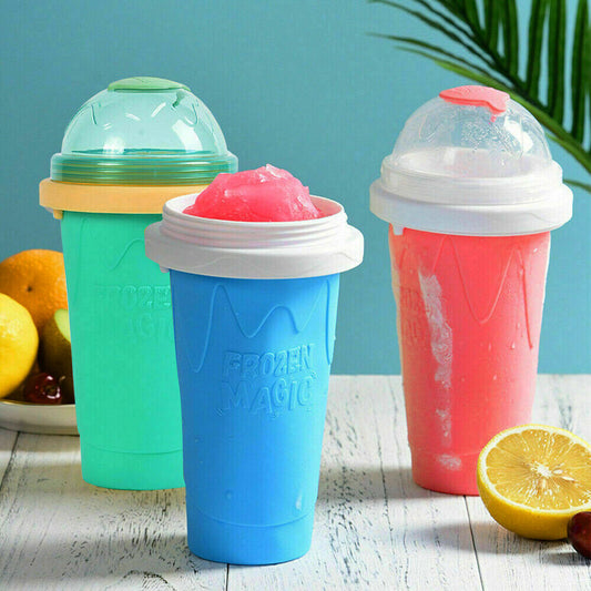 Slushie Maker Cup Quick Freeze Magic Squeeze Cup Milkshake Cup Ice Cream Maker