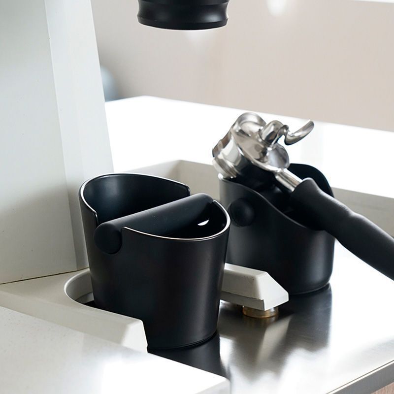 PRO Coffee Knock Bin CREMA Espresso Grinds Tamper Waste Box Container Tamp Tube