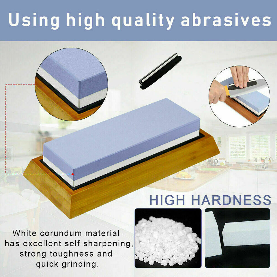 6000/1000 Dual Whetstone Waterstone Knife Sharpening Water Stone Wet Sharpener