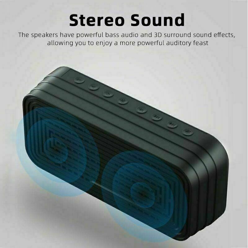 Mirror LED Display Digital Alarm Clock Wireless Bluetooth Speaker Home Decor