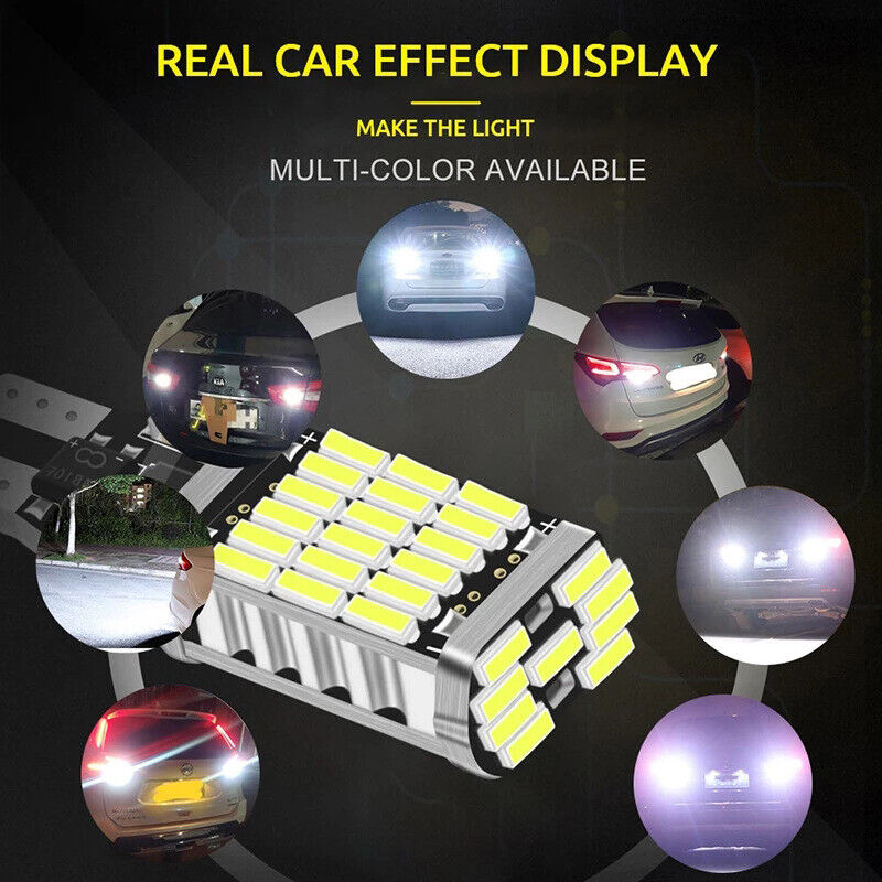 2X T10 T15 W5W 921 4014 LED PARKER SIDE LIGHT BULB WEDGE CANBUS ERROR FREE