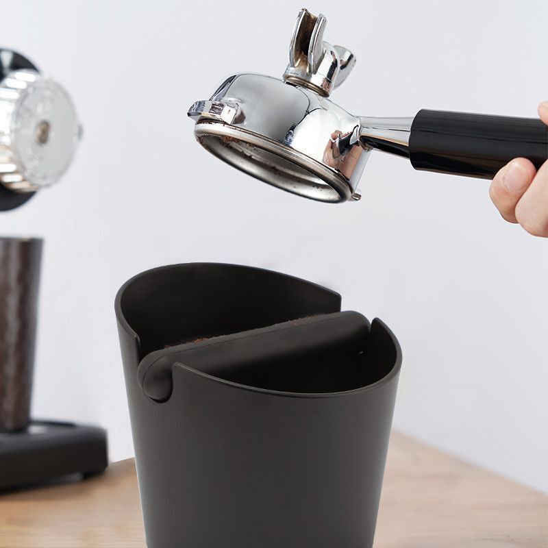 PRO Coffee Knock Bin CREMA Espresso Grinds Tamper Waste Box Container Tamp Tube