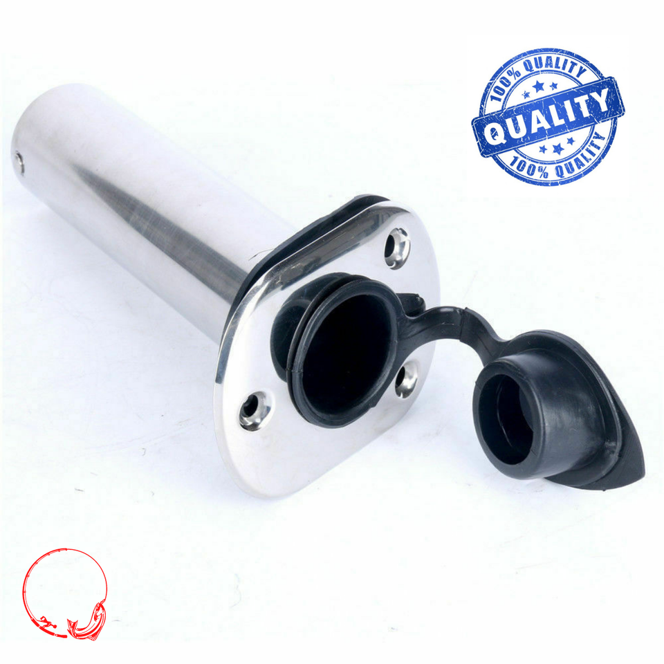 304 Marine Grade Stainless Steel Flush Mount 30 Degree Fishing Rod Holders