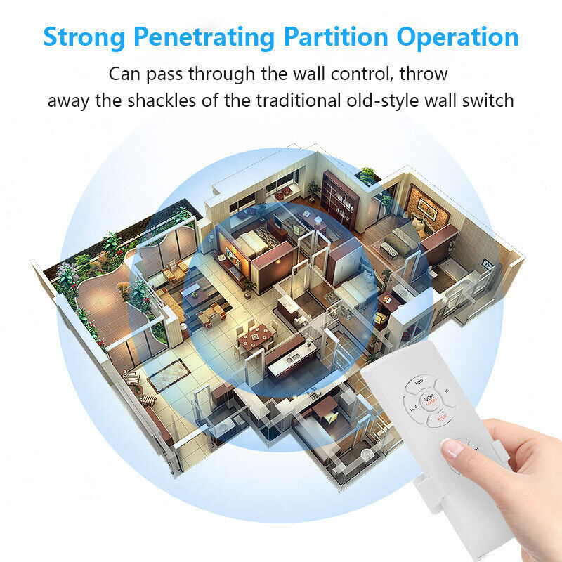 Ceiling Fan Lamp Remote Controller Kit Timing Wireless Intelligent Switch
