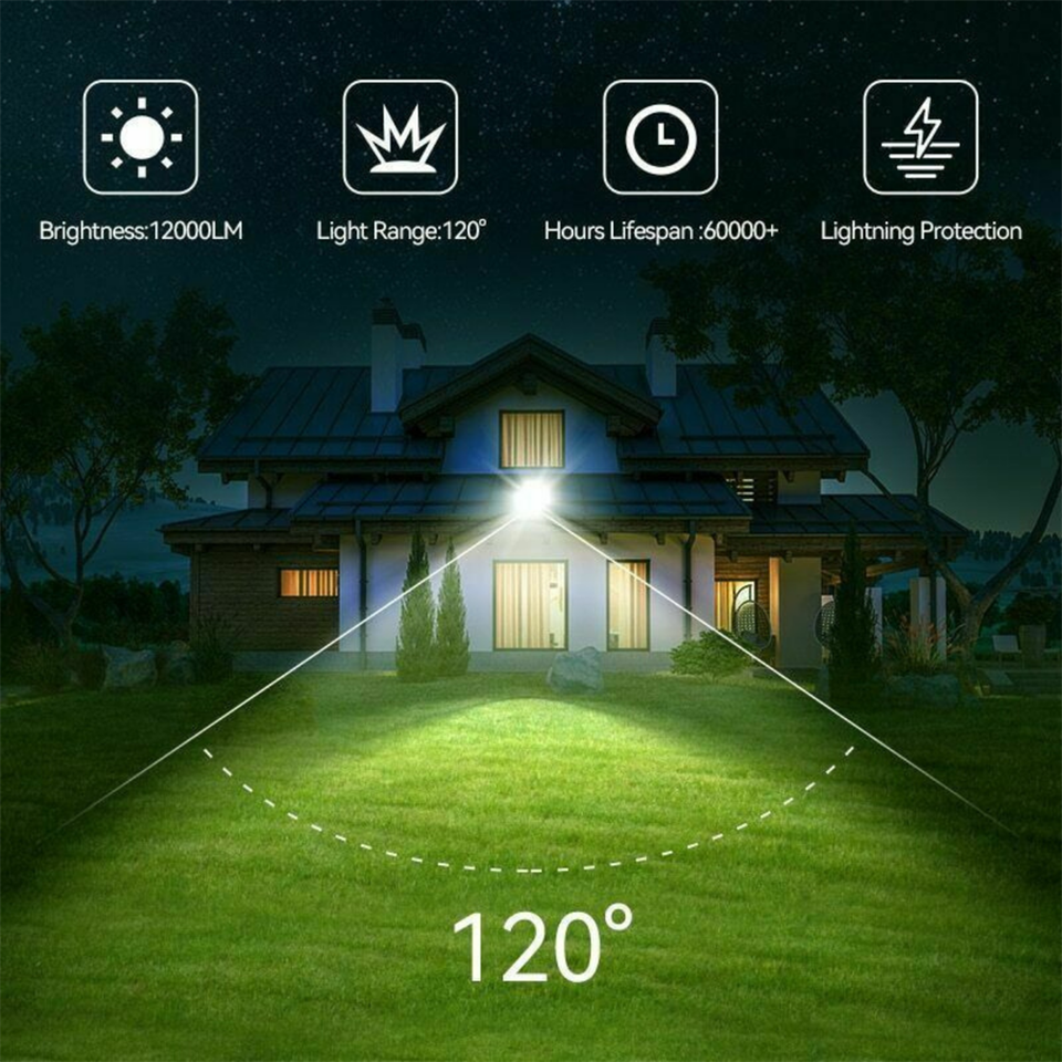 LED Flood light 50/100/200W IP66 Outdoor Spotlight 240V Cool/Warm White