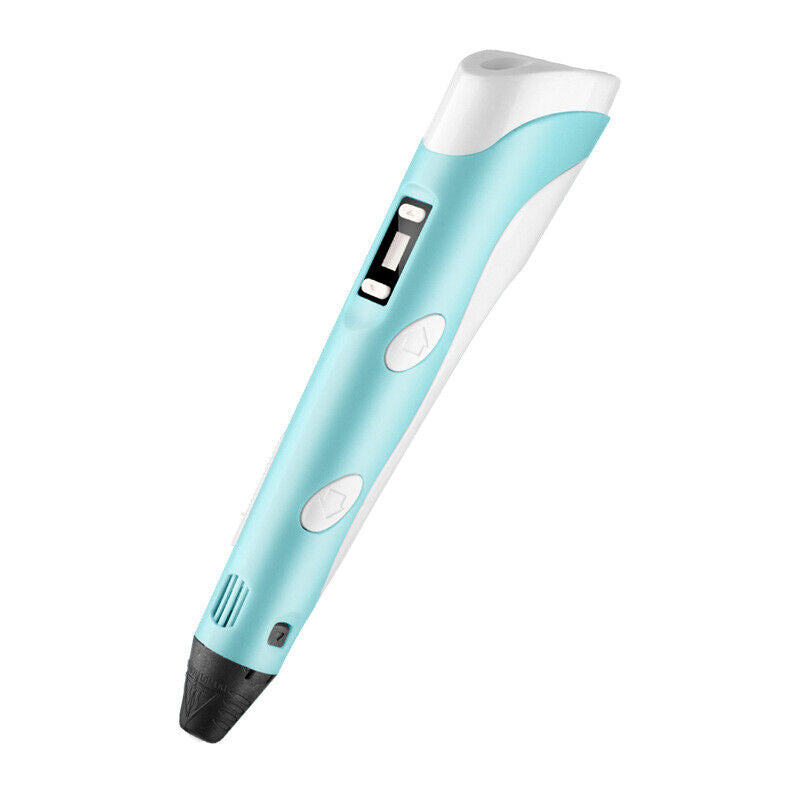 LCD Screen 3 Free Filaments Doodle Drawing Kid Gift 3D Printing Pen Set Printer