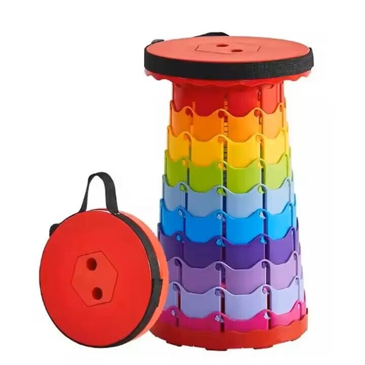 Portable Stool Retractable Chair Folding Telescoping Seat Camping Fishing Chair