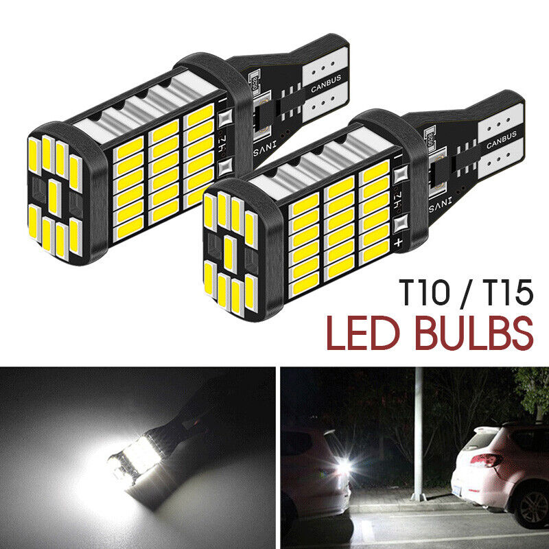 2X T10 T15 W5W 921 4014 LED PARKER SIDE LIGHT BULB WEDGE CANBUS ERROR FREE