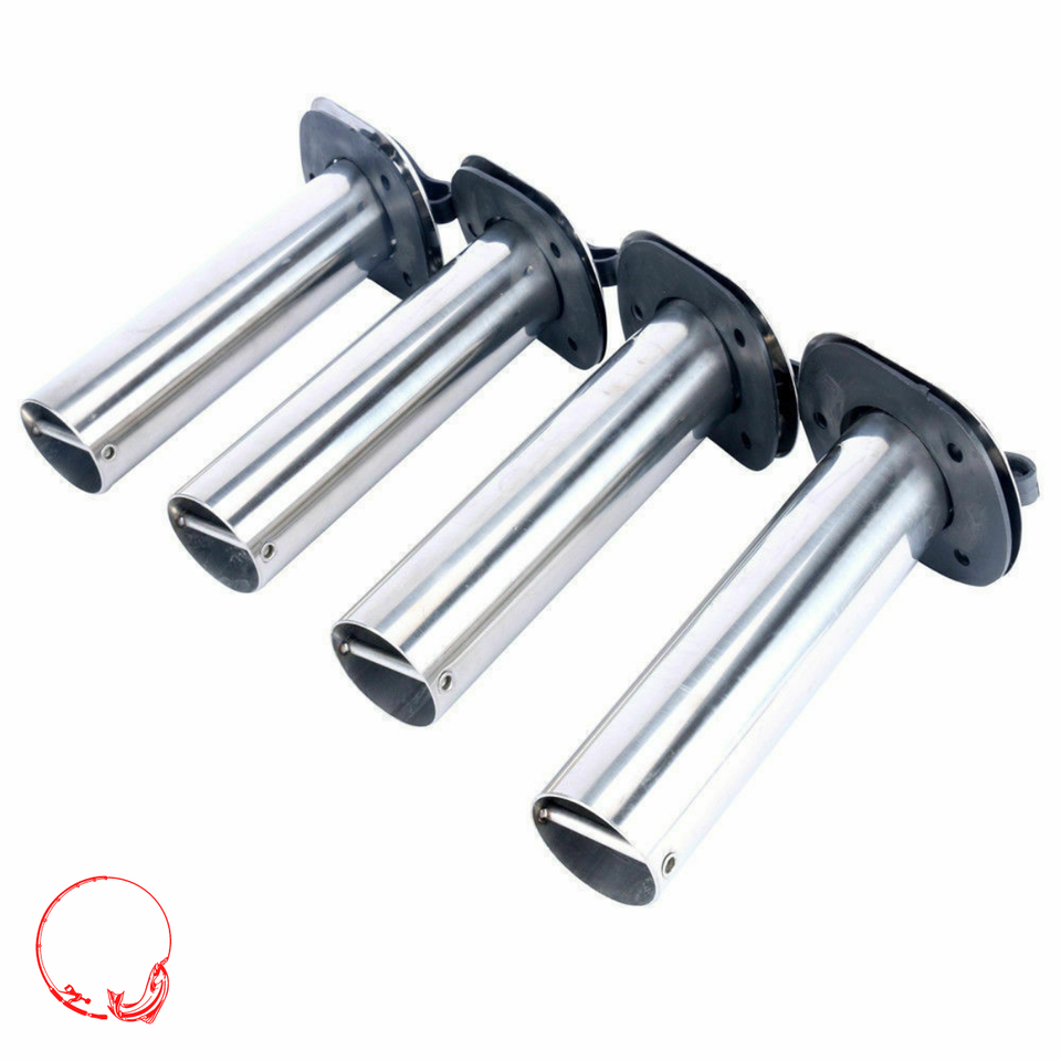 304 Marine Grade Stainless Steel Flush Mount 30 Degree Fishing Rod Holders