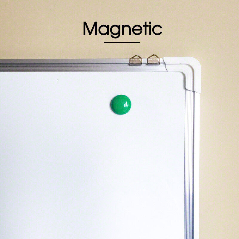 Magnetic Office Board Portable Whiteboard 90X60CM Marker Eraser & Magnet Buttons