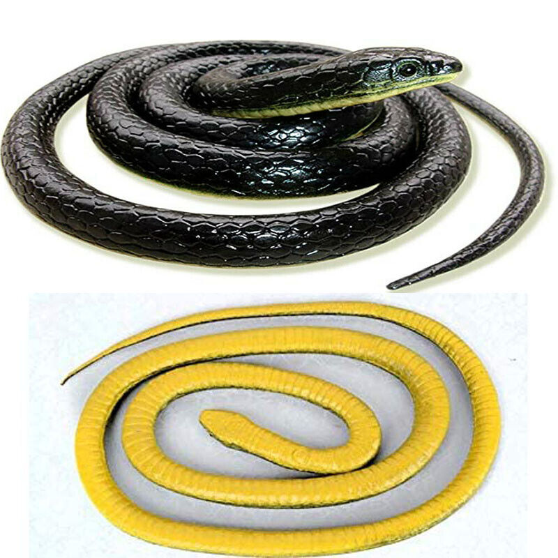 1.3M Rubber Snakes Realistic Trick Simulation Whimsy Fake Garden Pretend Toy
