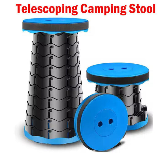 Portable Stool Retractable Chair Folding Telescoping Seat Camping Fishing Chair