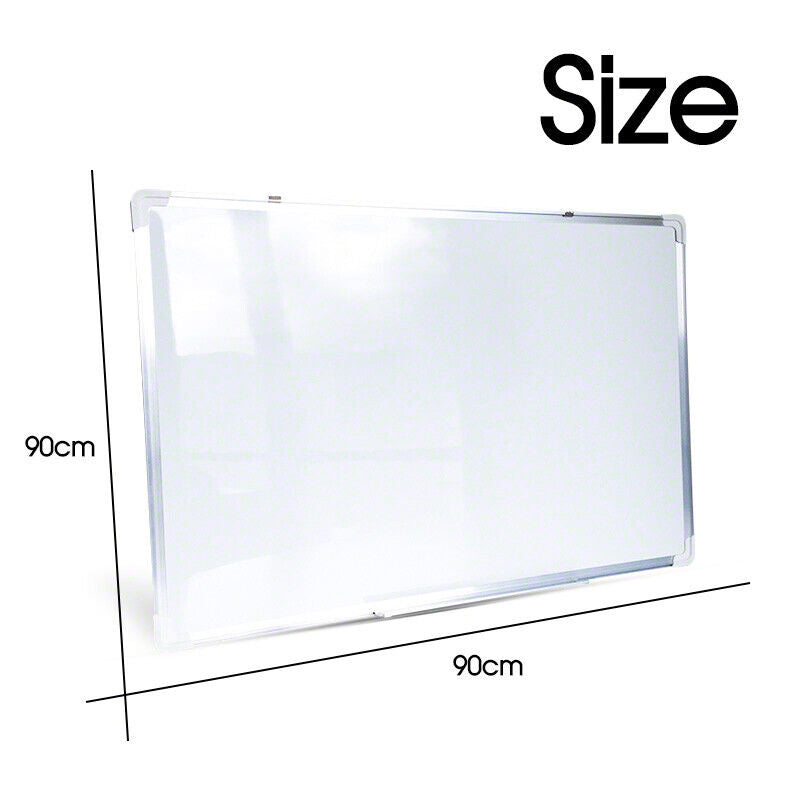 Magnetic Office Board Portable Whiteboard 90X60CM Marker Eraser & Magnet Buttons