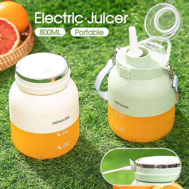 800ML Wireless Outdoor Portable Electric Juicer Leak Proof Juice Extractor