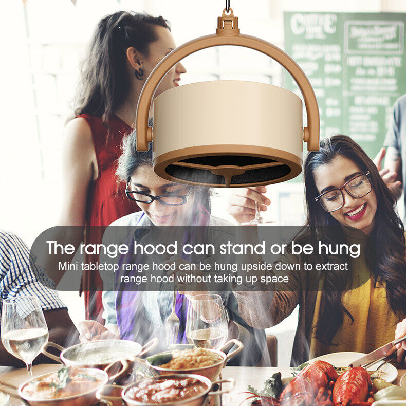 Portable Kitchen Hood Desktop Range Hood Small Desktop Mini High Suction Power