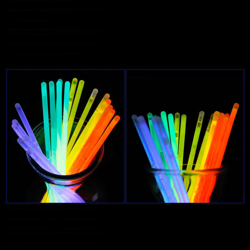 100Pcs Mixed color glow sticks party glowsticks bracelets light glow in the dark